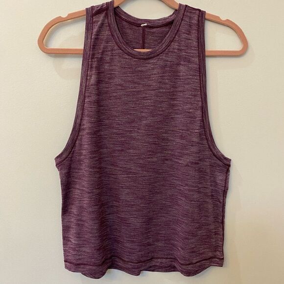 Lululemon Athletic Purple Muscle Top Women  Size 4 - Picture 1 of 8